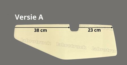 OP VOORRAAD &ndash; ACTIEPRIJS ✅  Dashboard plankje VERSIE A geschikt voor MAN TGX 2021 glad lederlook dark paper dust L65 zonder logo.