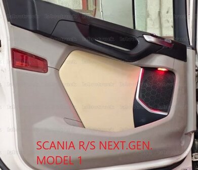 Deurpanelen geschikt voor SCANIA NEXT GEN. glad deense pluche MODEL 1