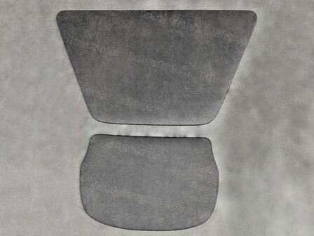 OP is OP DAF XF EURO 6 , 105 XF Set dashboardplankjes, labro PRIT stof in kleur oud antraciet T27.