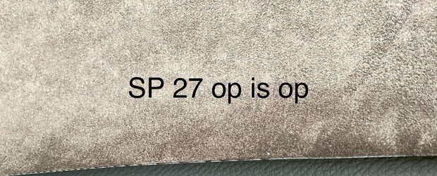SALE :  240 cm x 145 cm  Zelfklevend Alcantara SP 27 ANTRACIET  Labro  outlet  prijs !