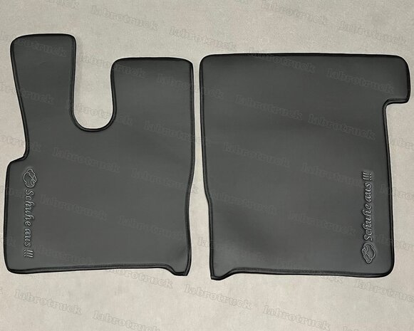Vloermatten geschikt voor DAF XF EURO 6 (2013 t/m 2021)  glad lederlook