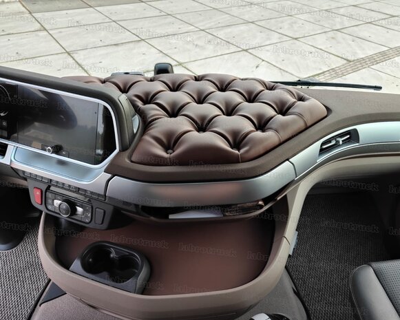 GEKNOOPT Dashboard plankje geschikt voor DAF New gen XG, XF, XD geknoopt lederlook