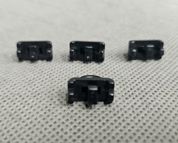 Eindstops SMALLE RAIL in ZWART set van 4 :VOLVO;MAN;IVECO;RENAULT T;DAF SUPER SPACE CAB ACHTER RAIL