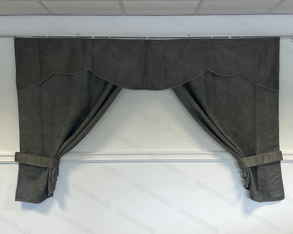 OP IS OP! Tussengordijn CLASSIC 140 cm kleur oud grijs SP6  (zonder franjes). Let op: oogt lichter in het echt!