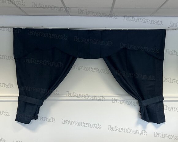 OP IS OP! Tussengordijn CLASSIC 170 cm kleur oud donkerblauw SP11  (zonder franjes). 