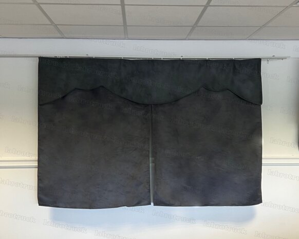 OP IS OP! Tussengordijn CLASSIC 140 cm kleur antraciet SP17  (zonder franjes). 