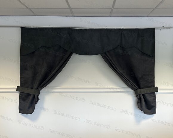 OP IS OP! Tussengordijn CLASSIC 140 cm kleur antraciet SP17  (zonder franjes). 