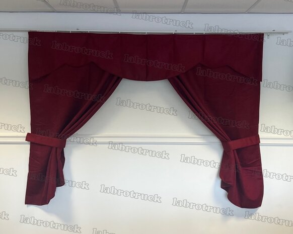 OP IS OP! Tussengordijn CLASSIC 170 cm kleur oud bordeauxrood SP10 (zonder franjes).