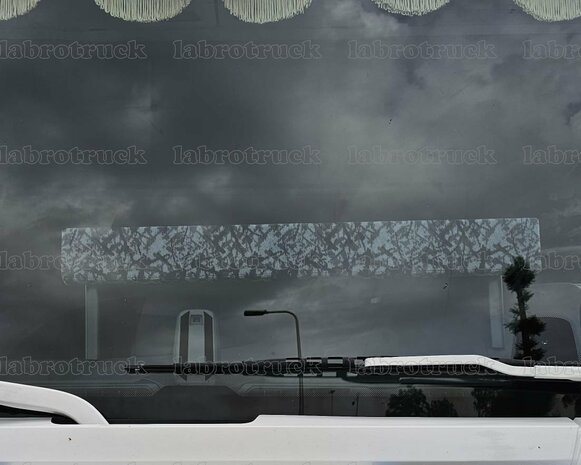 Deens pluche serie dashboardtafel  DEENSE PLUCH geschikt voor SCANIA NEXT GENERATION S en R serie vanaf 2017 midden ZWART / DEENS ( gefreesd / zwarte rant)