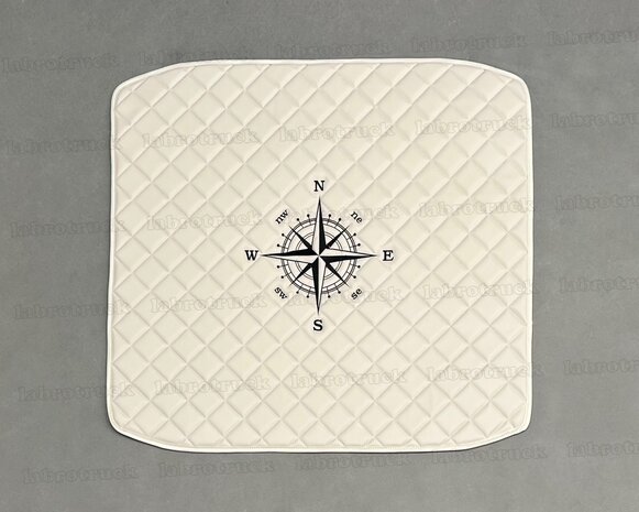 Tunnelmat geschikt voor DAF XG vierkantjes doorgestikt lederlook