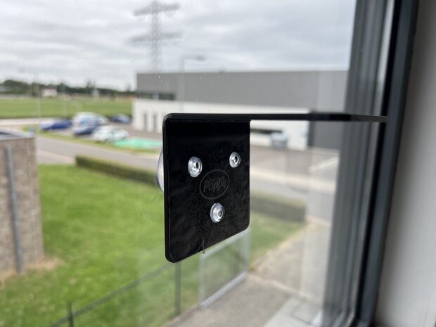 Poppy Grace Mate Raamhouder met 3 zuignapjes voor luchtverfrisser poppy ( zwarte plexiglas )