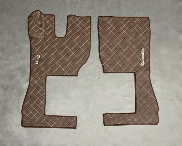 Vloermatten geschikt voor VOLVO doorgestikt lederlook