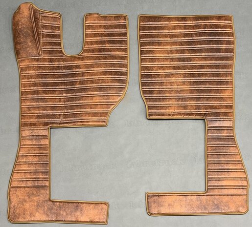 Vloermatten geschikt voor VOLVO doorgestikt pritstof