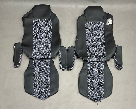 Stoelhoezen geschikt voor IVECO S-WAY Combinatie Deense Pluche