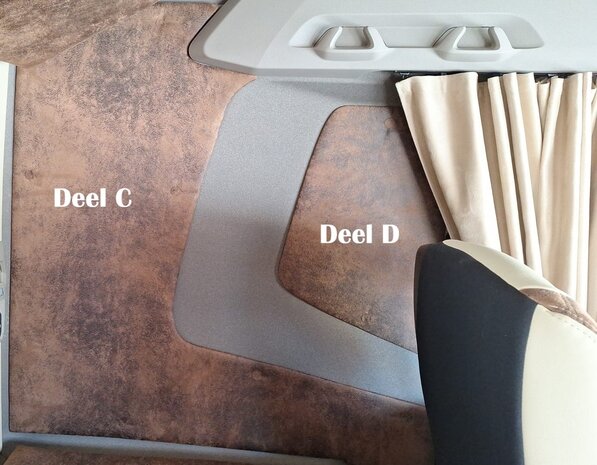 Zijwand panelen deel D glad DAF XG/XG+ 