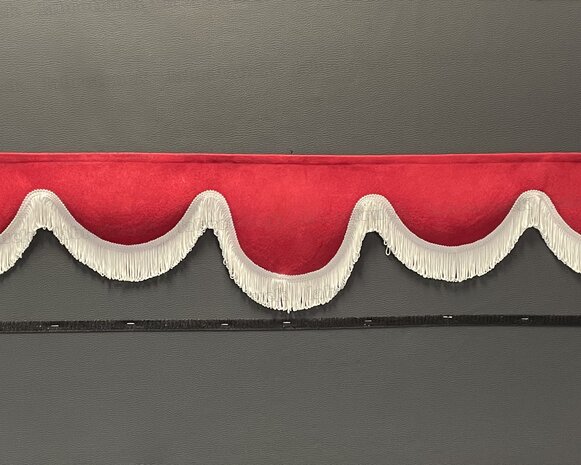 SALE: Raamband TYPE 6, Kleur: rood SP 9 met dubbel witte kleur F50-1