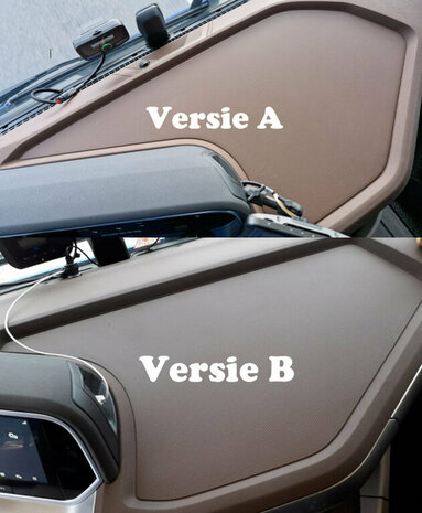 VOORRAADDEAL! Set dashboard plankjes geschikt voor DAF New gen (vanaf 2022) XG, XF, XD - VERSIE A, glade lederlook paper dust L65, zonder logo.