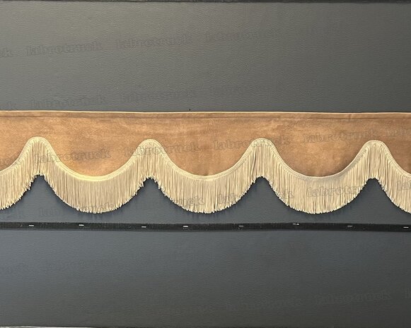 SALE: Raamband TYPE 1, Kleur: bruin SP 4 met dubbel beige/zand kleur F80-3