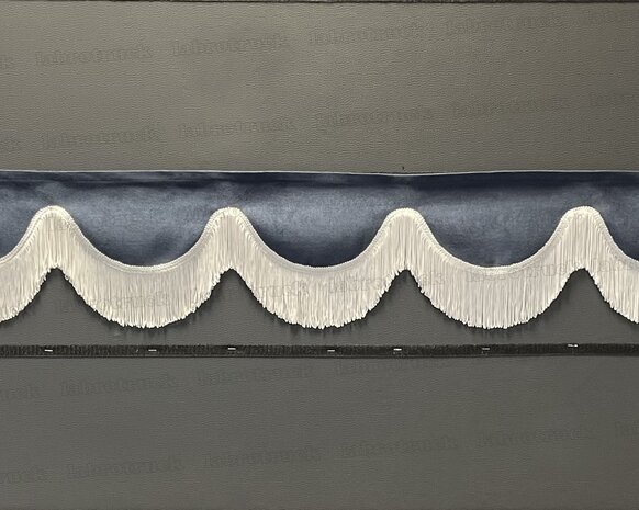 SALE: Raamband TYPE 1, Kleur: oud donkerblauw SP 11 met dubbel witte kleur F80-1