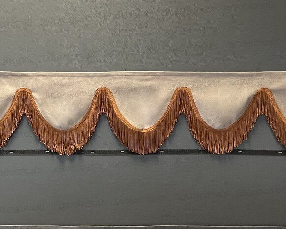 SALE: Raamband TYPE 2, Kleur: oud paper dust SP 32 met dubbel bruine kleur F80-10 