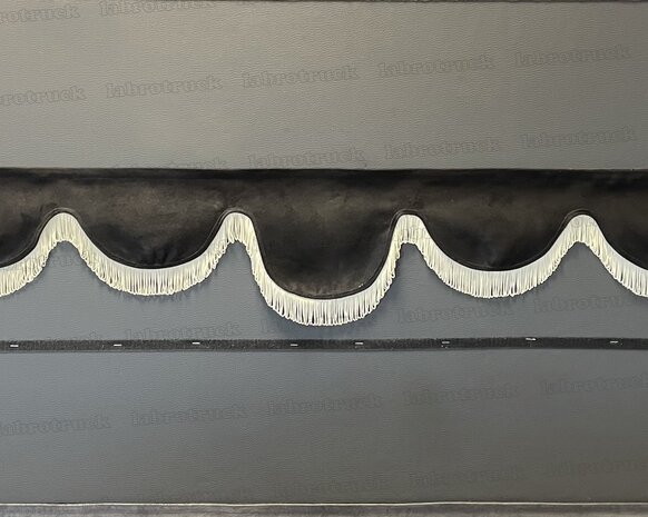 SALE: Raamband TYPE 6, Kleur: zwart SP 1 met enkel créme kleur F50-8