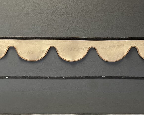 SALE: Raamband TYPE 1, Kleur: bruin SP 4 (binnenkant SP 48 beige en afwerkrand bruin SP 4)