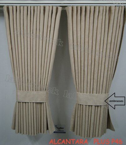 VOORRAADDEAL! Losse brede embrasses PRIT STOF  voor zijgordijnen ( zonder franjes), kleur PRIT rood T9