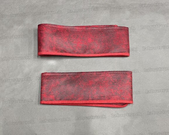 VOORRAADDEAL! Losse brede embrasses PRIT STOF  voor zijgordijnen ( zonder franjes), kleur PRIT rood T9