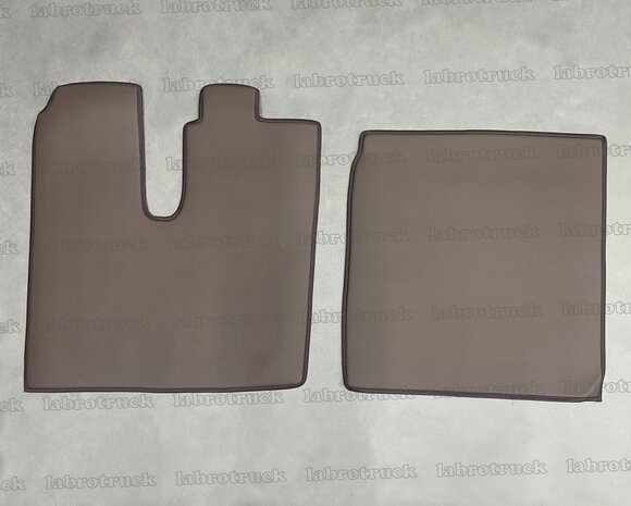 💥OP is OP! Set vloermatten (logo optioneel) geschikt voor MAN TGX 2014/2017 glad lederlook Mokka L25.