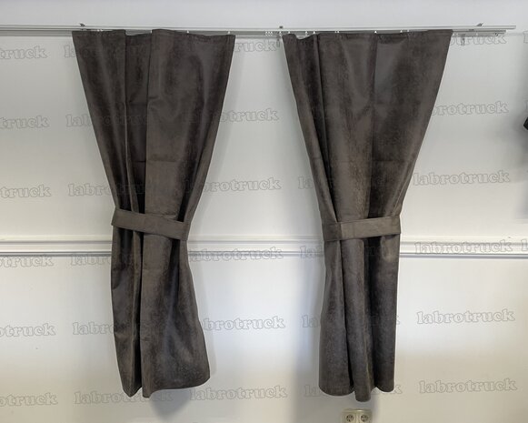 SALE! Tussengordijnen STARTER (lengte 170 cm) oud paperdust T32, met embrasses
