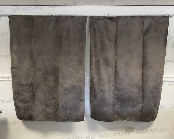 SALE! Tussengordijnen STARTER (lengte 170 cm) oud paperdust T32, met embrasses