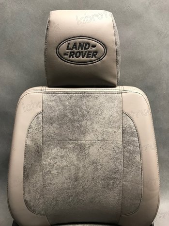 Stoelhoezen geschikt voor Land Rover Defender  half lederlook  Prit-Lederlook b.j. t/m  2013